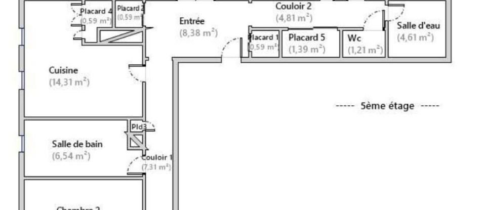 Appartement 5 pièces de 143 m² à Tours (37000)