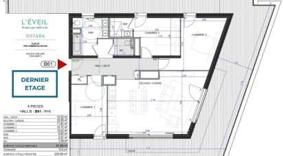 Appartement 5 pièces de 91 m² à Annecy-le-Vieux (74940)