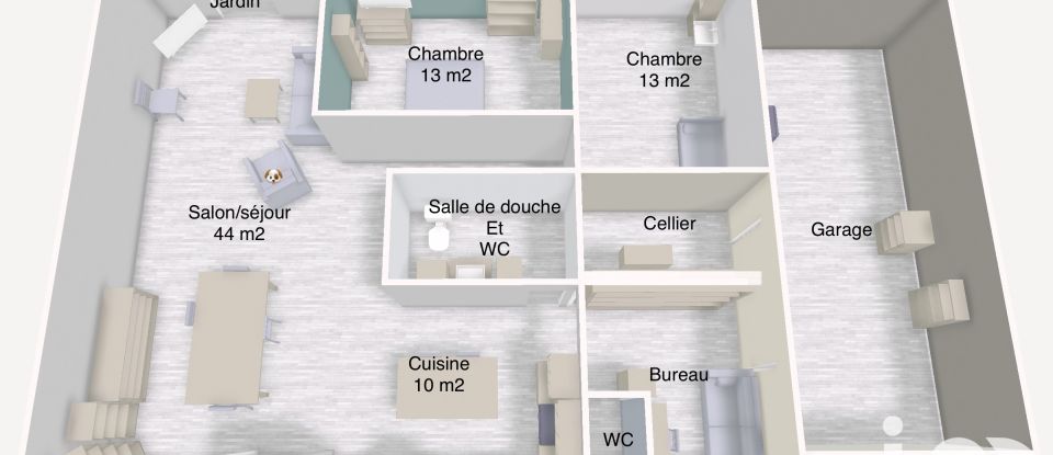 Maison traditionnelle 3 pièces de 104 m² à Charleville-Mézières (08000)