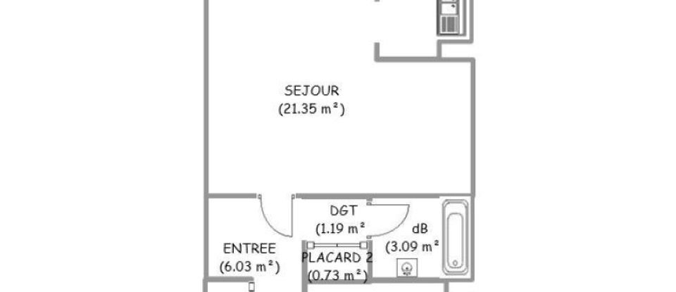 Appartement 2 pièces de 48 m² à Avon (77210)