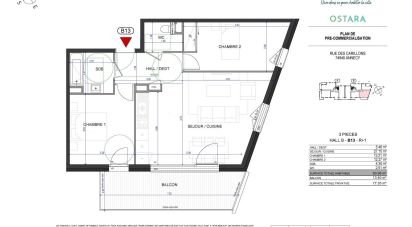 Appartement 3 pièces de 64 m² à Annecy-le-Vieux (74940)