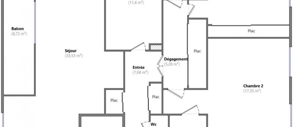 Apartment 4 rooms of 97 m² in Lyon (69008)