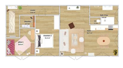 Appartement 4 pièces de 83 m² à Cesson (77240)