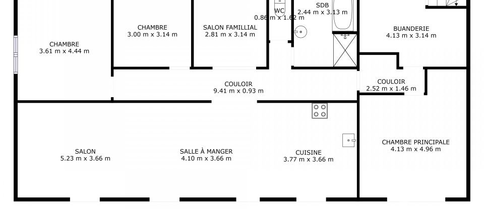 Maison traditionnelle 5 pièces de 129 m² à Château-Gaillard (01500)