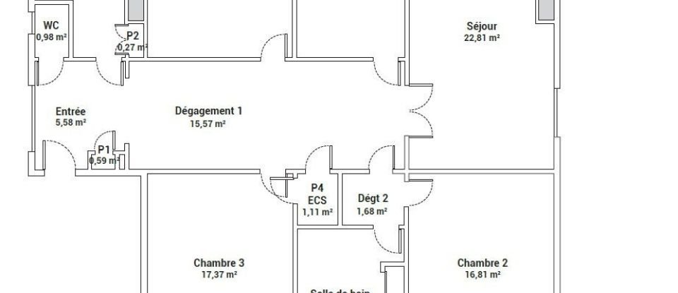 Appartement 5 pièces de 119 m² à Chatou (78400)