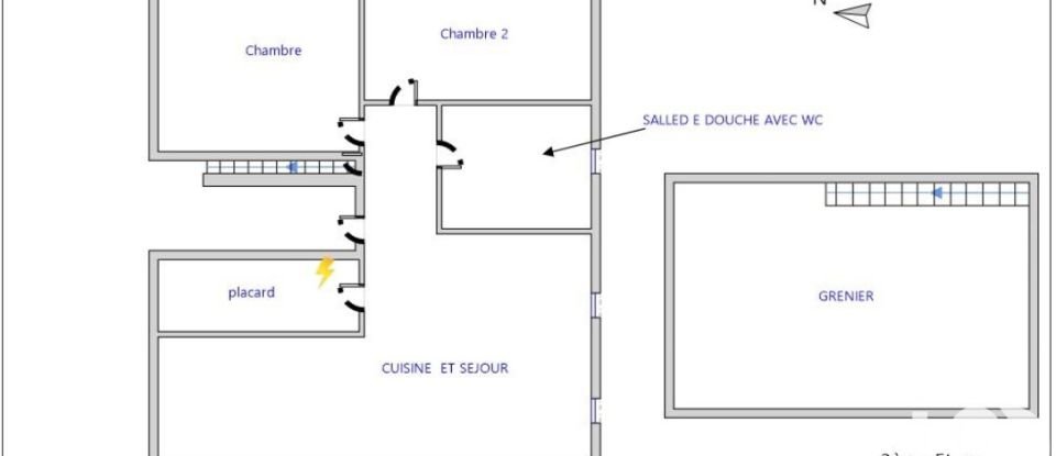 Appartement 3 pièces de 55 m² à Collobrières (83610)