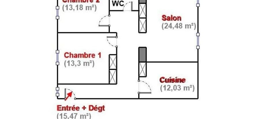 Appartement 4 pièces de 82 m² à Vizille (38220)
