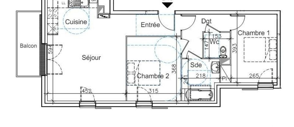 Apartment 3 rooms of 63 m² in Gonneville-sur-Honfleur (14600)