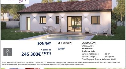Land of 623 m² in Sonnay (38150)