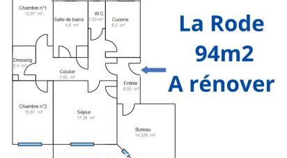 Apartment 4 rooms of 92 m² in Toulon (83000)
