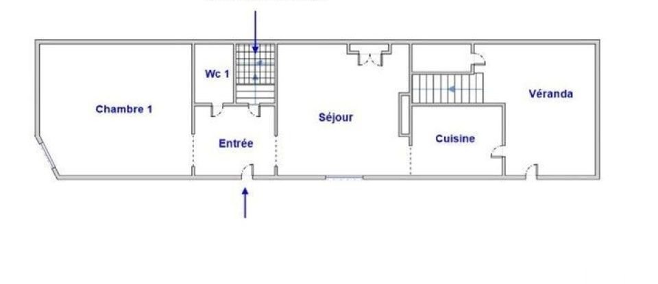 Town house 5 rooms of 103 m² in Parcé-sur-Sarthe (72300)