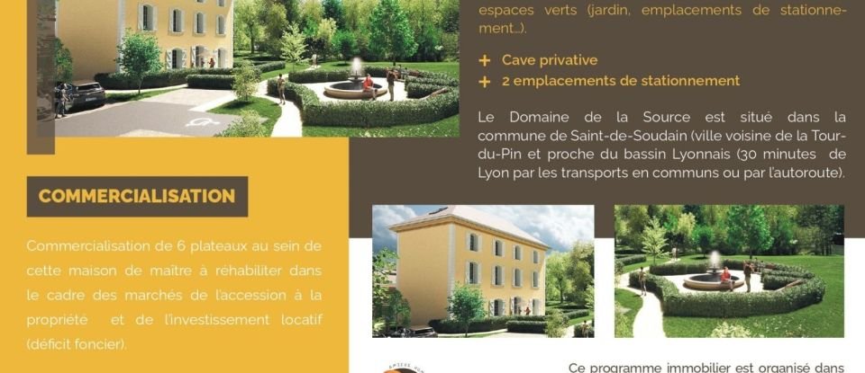 Appartement 2 pièces de 41 m² à Saint-Jean-de-Soudain (38110)