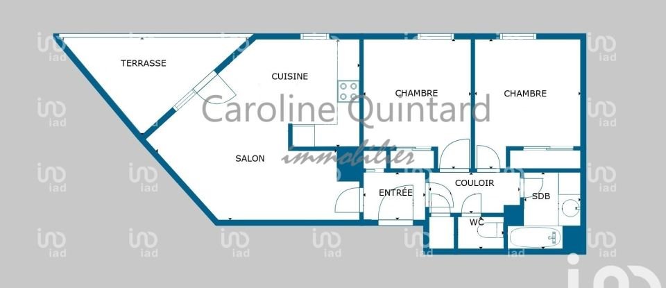 Apartment 3 rooms of 53 m² in Pibrac (31820)