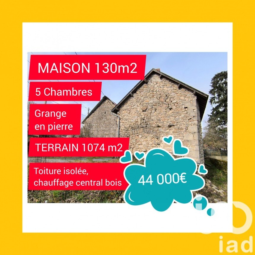 House 7 rooms of 130 m² in Magnat-l'Étrange (23260)