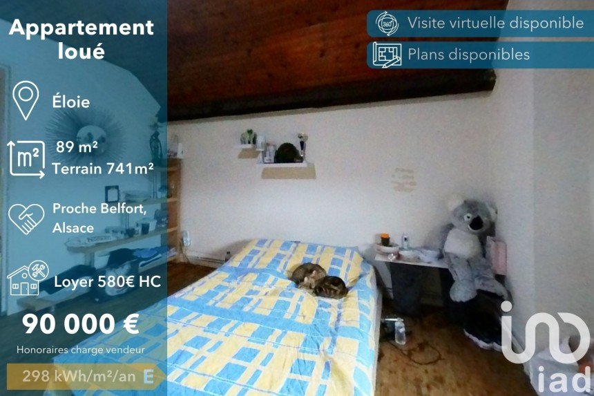 Duplex 4 rooms of 89 m² in Éloie (90300)
