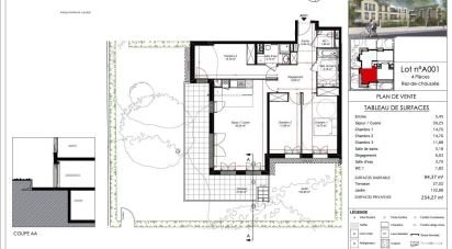Apartment 3 rooms of 94 m² in Versailles (78000)