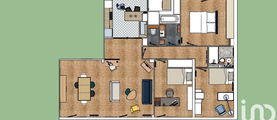Apartment 4 rooms of 104 m² in Rezé (44400)