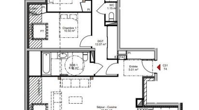 Appartement 4 pièces de 101 m² à Choisy (74330)
