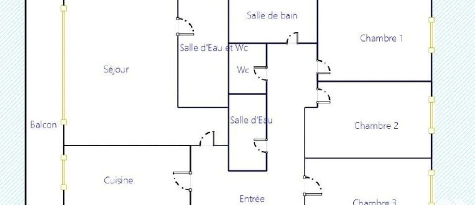 Apartment 4 rooms of 81 m² in Saint-Denis (93210)