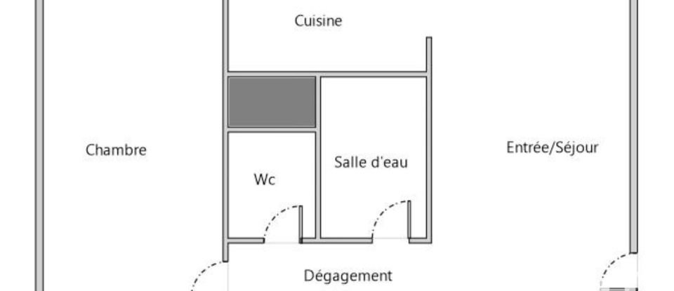 Apartment 2 rooms of 41 m² in Bagnolet (93170)