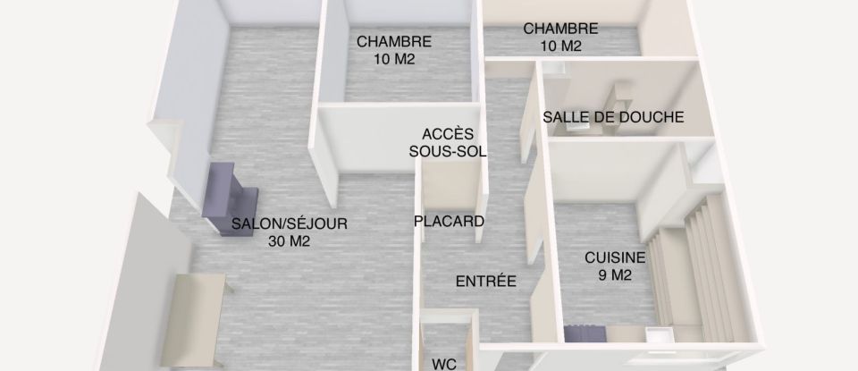 Maison 3 pièces de 73 m² à Charleville-Mézières (08000)