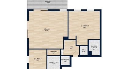 Appartement 3 pièces de 106 m² à Chaponost (69630)