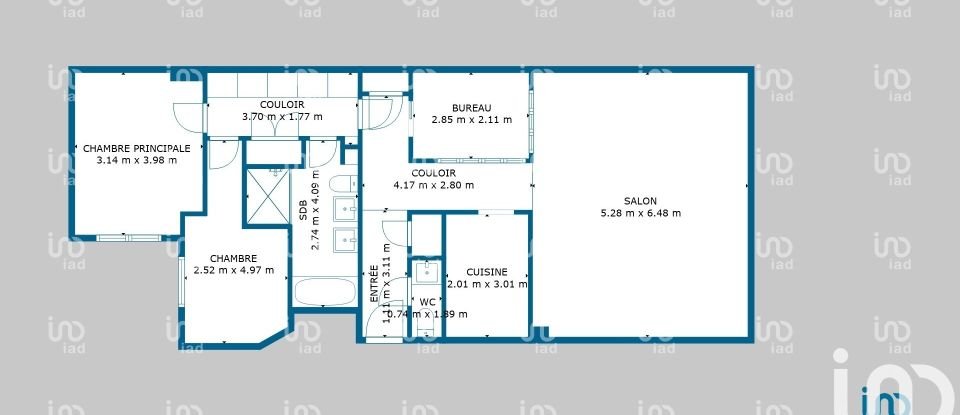 Loft 5 pièces de 92 m² à Paris (75011)