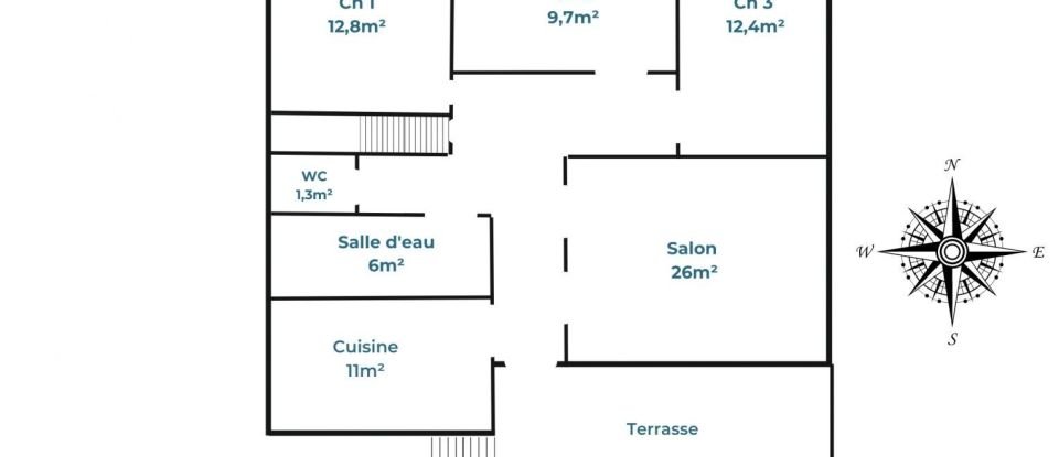 House 4 rooms of 92 m² in Carbonne (31390)