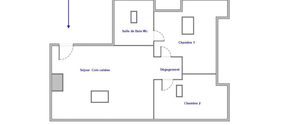 Appartement 2 pièces de 29 m² à Boissy-sous-Saint-Yon (91790)