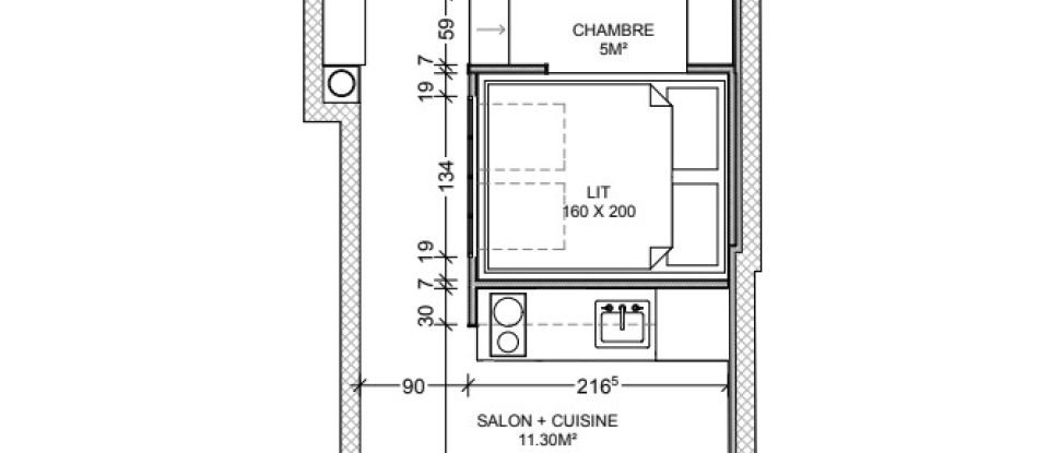 Apartment 2 rooms of 35 m² in Paris (75020)