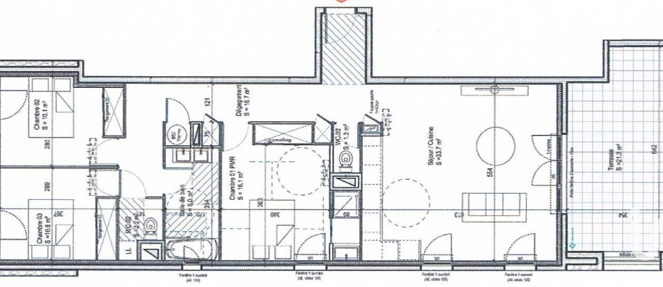 Appartement 4 pièces de 96 m² à Nîmes (30900)