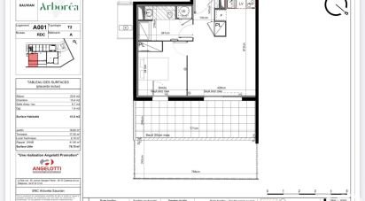 Appartement 2 pièces de 41 m² à Sauvian (34410)