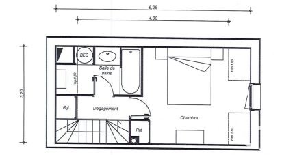 Appartement 2 pièces de 33 m² à Talmont-Saint-Hilaire (85440)