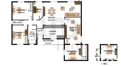 Maison 7 pièces de 154 m² à Vendine (31460)
