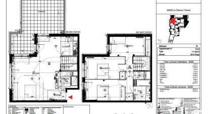 Duplex 4 rooms of 98 m² in Le Plessis-Trévise (94420)