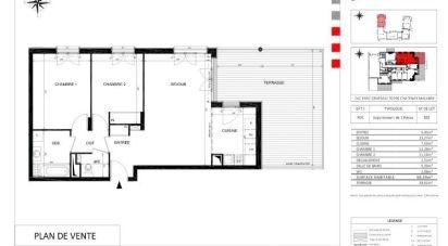 Apartment 3 rooms of 69 m² in Châtenay-Malabry (92290)