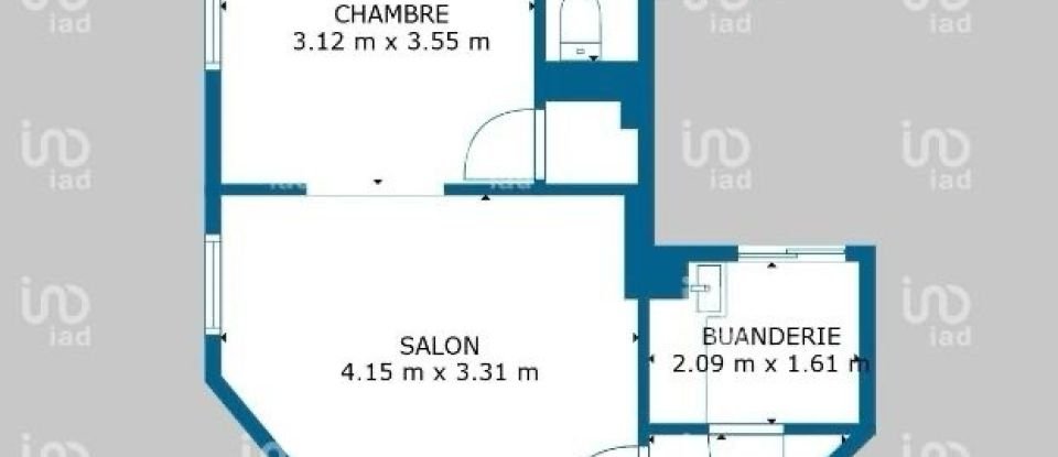 Appartement 2 pièces de 35 m² à Paris (75016)