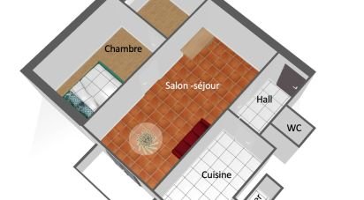 Appartement 2 pièces de 47 m² à Nantes (44300)