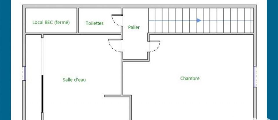 Duplex 2 rooms of 34 m² in Nantes (44100)