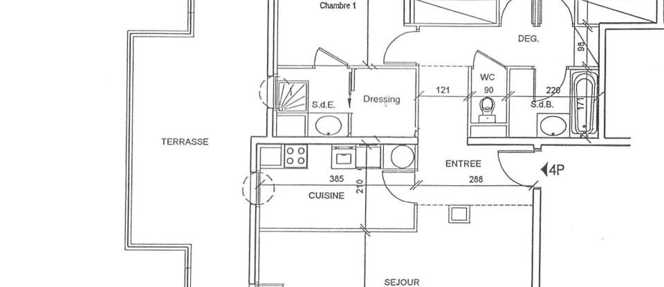 Appartement 4 pièces de 88 m² à Massy (91300)