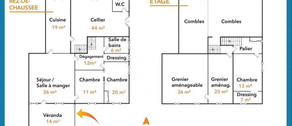 Maison de village 4 pièces de 127 m² à Sonnac (17160)