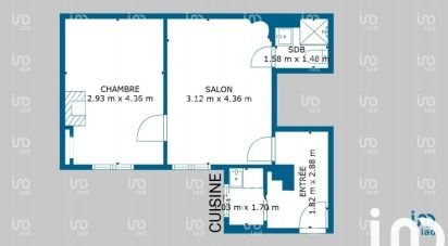 Appartement 2 pièces de 34 m² à Paris (75012)