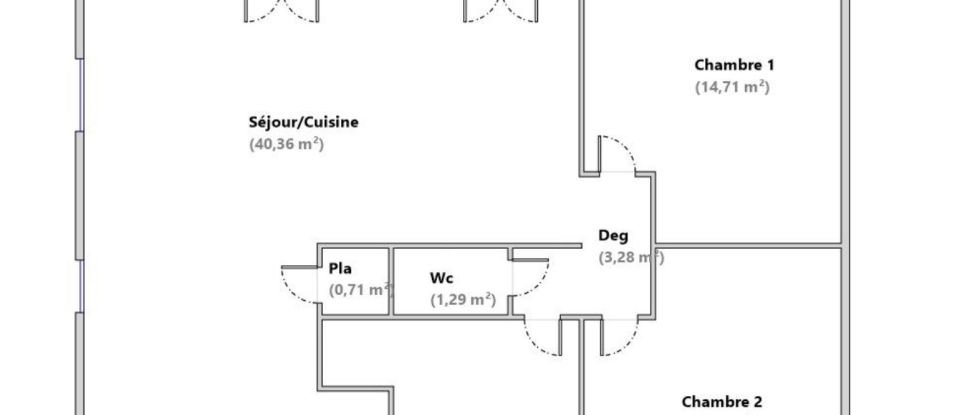 Apartment 3 rooms of 81 m² in Puget-sur-Argens (83480)