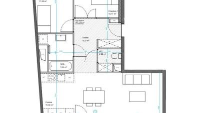 Appartement 3 pièces de 70 m² à Cergy (95000)