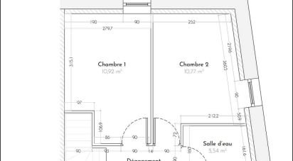 Duplex 3 pièces de 60 m² à Vallet (44330)