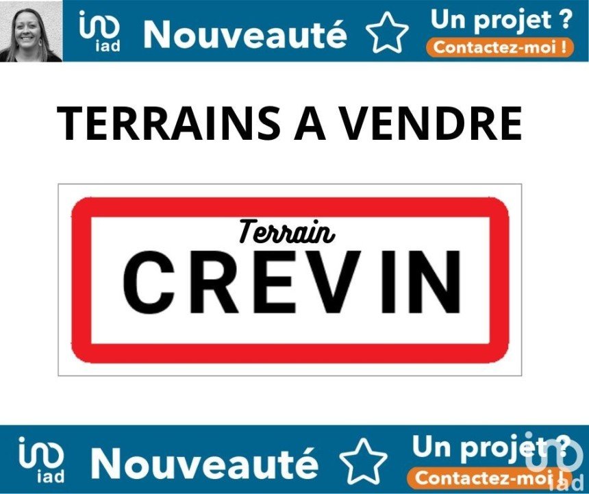 Vente Terrain 560m² à Crevin (35320) - Iad France