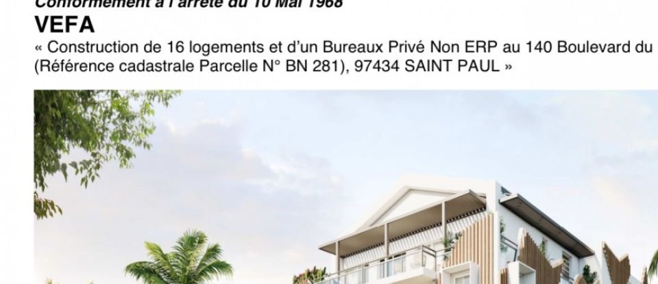 Apartment 4 rooms of 79 m² in Saint-Paul (97460)
