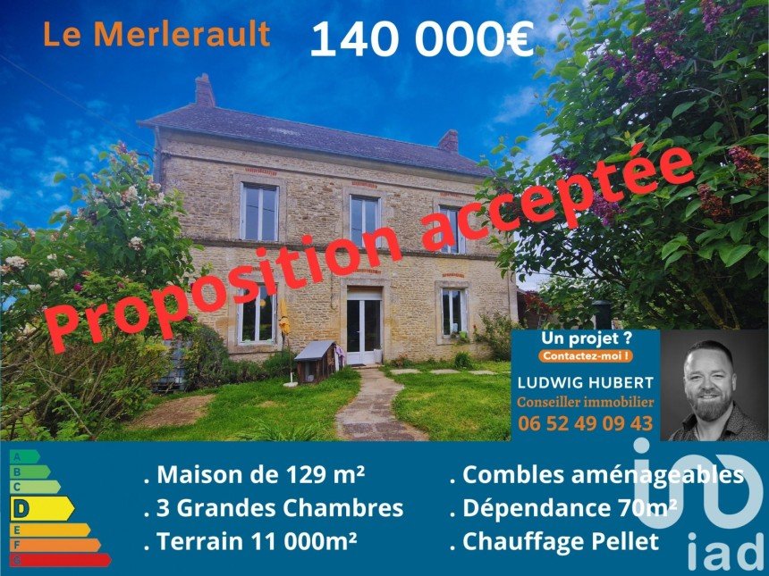 Maison traditionnelle 5 pièces de 129 m² à Le Merlerault (61240)