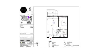 Appartement 2 pièces de 43 m² à Agde (34300)