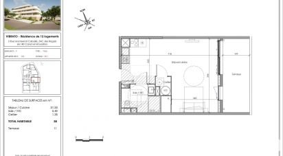 Apartment 1 room of 38 m² in Canet-en-Roussillon (66140)